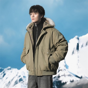 韩版冬季新款舒适亲肤潮流百搭男棉袄外套加棉加厚棉服2998-P115图片