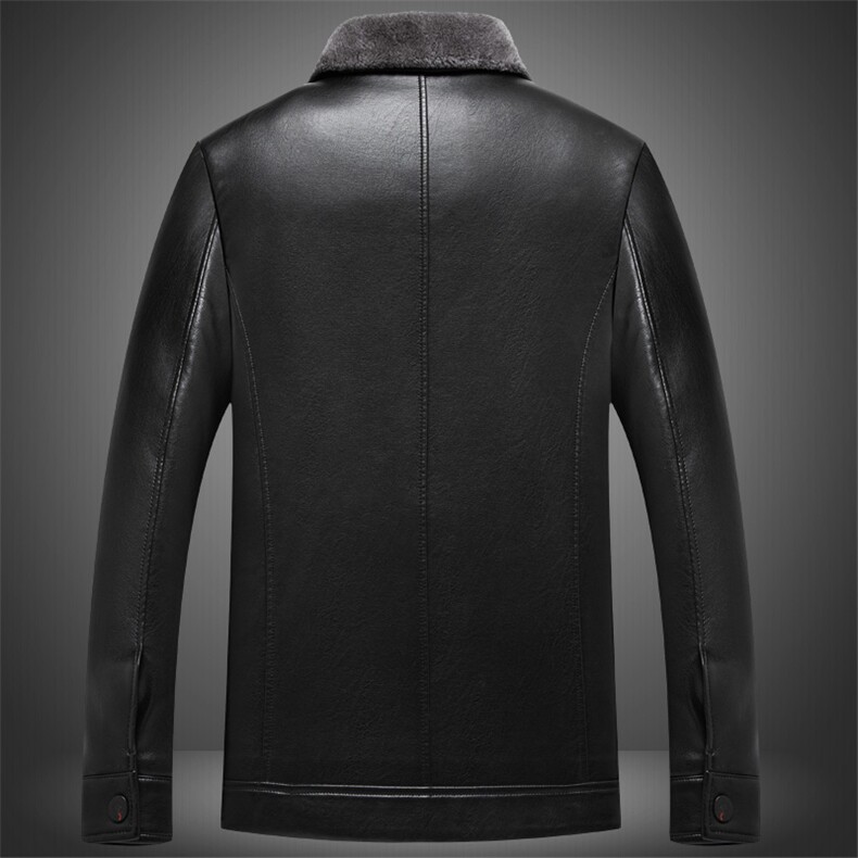 8807/P110爸爸加绒皮衣外套冬装加绒加厚保暖皮衣老服男装老年装,男装皮衣,星座1216（原钱塘722）