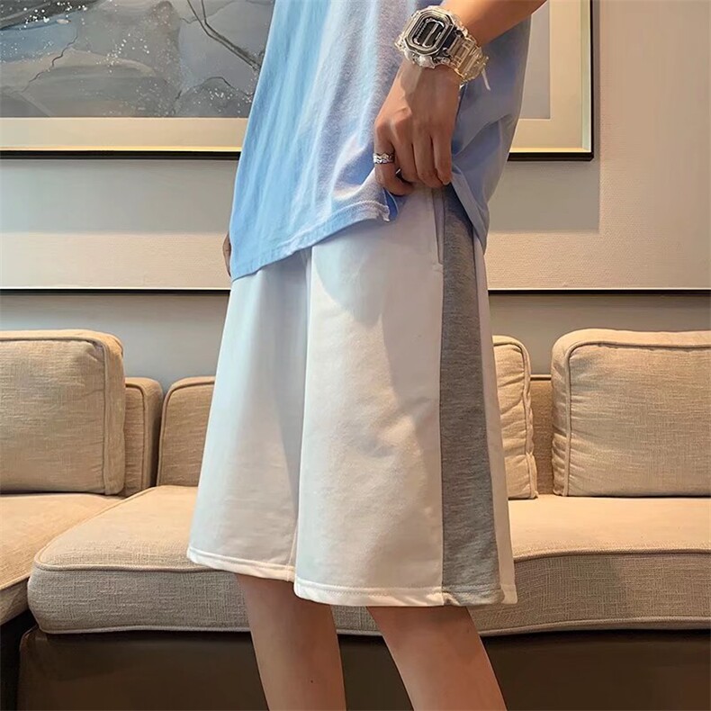 男春季潮流时尚休闲短裤拼接五分裤K2606P22,男装休闲裤,星座1116-2