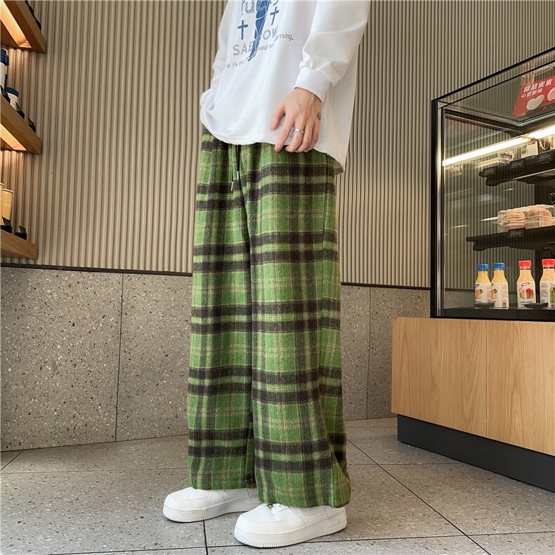 DA922-常规P42加绒P52新款格子男韩系潮流痞帅百搭男士休闲裤,男装休闲裤,星座603-2