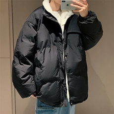 ！2023秋冬新款男士加绒加厚棉服立领简约棉衣外套MY100特P75，男装棉衣，电商B220