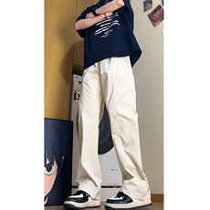 直播得物大码宽松夏季冰丝裤休闲裤工装裤K37特批40，男装休闲裤，星座617B