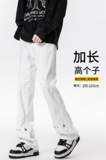 春季加长版裤子男高个子微喇牛仔裤185cm110直筒修身长裤KZ015P60，男装牛仔裤，电商B312