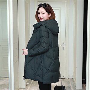2024冬新款棉衣韩版棉衣中长款纯色加厚保暖601款，女装棉衣/棉服，秋牧寒烟