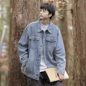 秋季新款水洗做旧牛仔衣 Q2481-TP45不 青少年外套男女夹克图片
