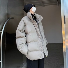 立领宽松面包服外套男韩版简约宽松休闲冬季新款棉袄男款，男装棉衣，星座716-4