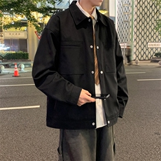 美式复古飞行员外套工装拼色设计感翻领夹克衫A406JK3519特P85，男装夹克，星座309（原A406）