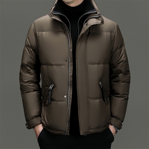 B688加厚款男士羽绒服实体短款羽绒服双领大货主推图片