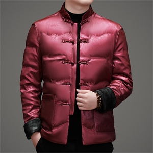 唐装90绒羽绒服男复古盘扣风羽绒服外套中式唐装TR2815-P190图片