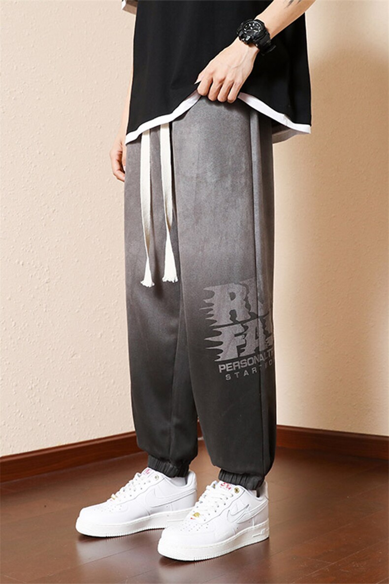 【新品】1816-P542026年春季新款休闲裤男潮流宽松长裤潮卫裤,男装休闲裤,星座1206-1（原A206-1）
