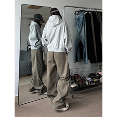 现货废土风美式纯色基础款牛仔裤直筒拖地裤310A-2BK329P50控68，男装牛仔裤，星座310A-2