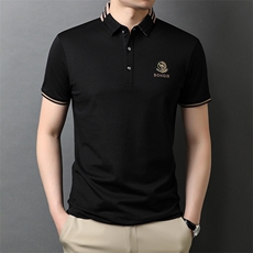 夏季新款男士翻领短袖t恤中年有领男装上衣服休闲POLO衫，男装T恤，电商B212（原钱塘6029）