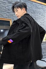 2021春秋季新日系潮流大码男佳乐休闲复古牛仔外套夹克J973-P75，男装夹克，电商A001