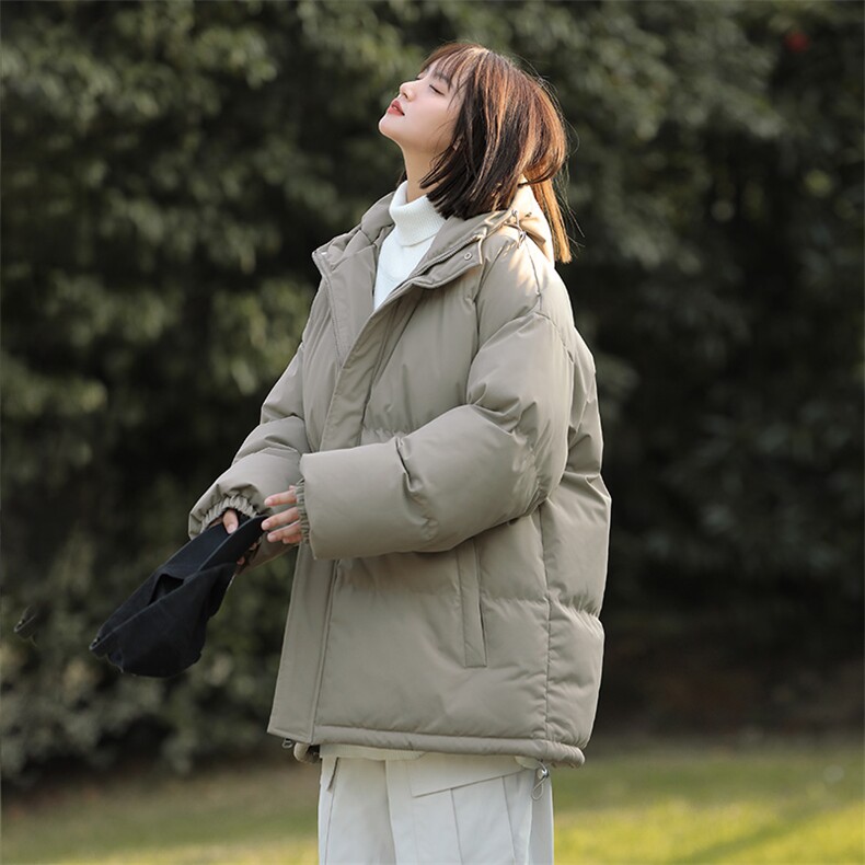 中性风秋冬新款棉衣外套纯色连帽面包服保暖加厚A436-1277-P60,男装棉衣,电商A436
