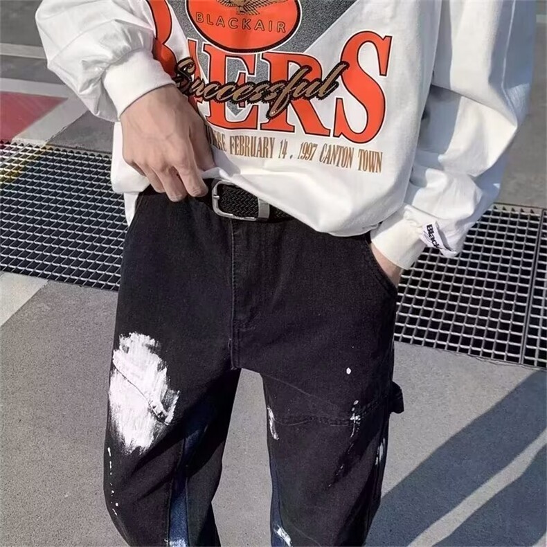 2024美式牛仔裤男款直筒长裤潮N202P42，男装牛仔裤，星座1116-2