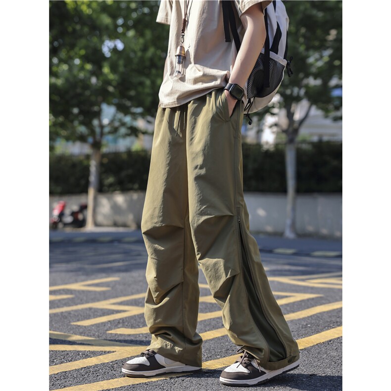 夏季新款户外机能褶皱拉链透气宽松休闲裤B315-K25733-特p36控68,男装休闲裤,电商B315