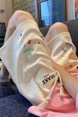 ins男生新款百搭休闲宽松短裤彩色泼墨五分裤B315-K23341-p45控58，男装休闲裤，电商B315