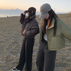 免洗PU皮羽绒棉服女短款2025新款冬季加厚宽松面包服外套C519-100，男装棉衣，星座911-2(原星座613-2）