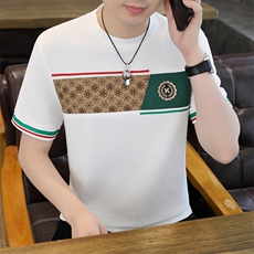 夏季新款男士短袖圆领时尚休闲青年修身短袖T恤上衣L1317-P27，男装T恤，星座310B-3