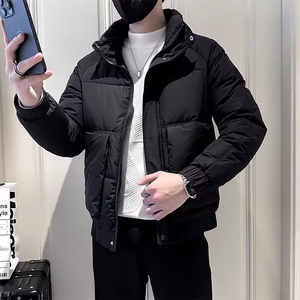 新款休闲棉服男士秋冬反季连帽潮流短款加厚保暖休闲外套图片