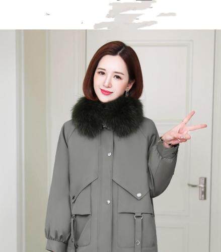 （现货）派克服，狐狸毛领，貉子毛内胆，可脱卸,女装,伊娜蕾尔