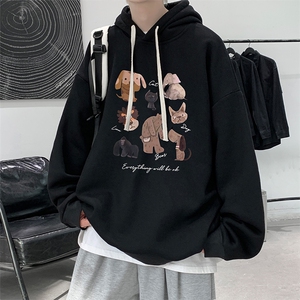连帽卫衣男大码胖子帽衫大号运动服WY2444-P35图片