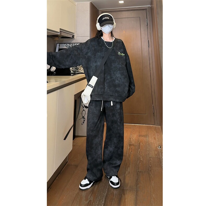 现货 TZ759-特批60 98 高品质高克重秋季新款大码刺绣套装图片