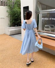 现货夏季新款小花连衣裙，女装连衣裙，西子阁