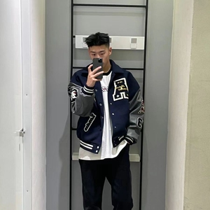 棒球服外套春秋2025新款美式宽松设计感百搭学院风刺绣夹克上衣图片
