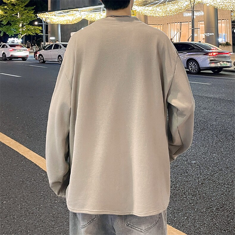 德绒卫衣立体切割高级感长袖T恤男上衣打底衫WY0327-P38,男装T恤,星座308B-2
