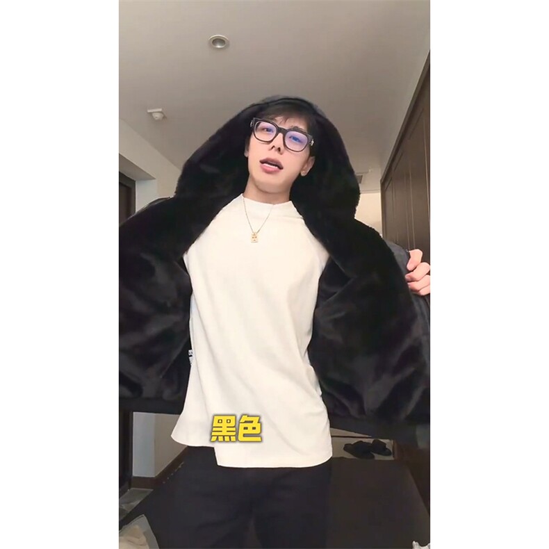 现货高品质美式冬季重磅座山雕大毛毛领pu皮棉衣男女加厚外套,男装皮衣,电商A486-1