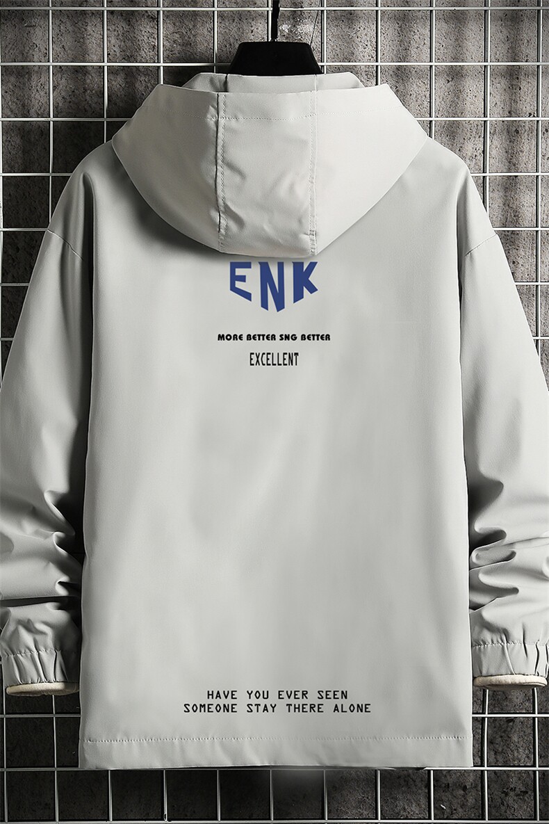 JK65120-P45连帽夹克男大码胖子棒球服上衣外套网格挂拍,男装夹克,电商A040A