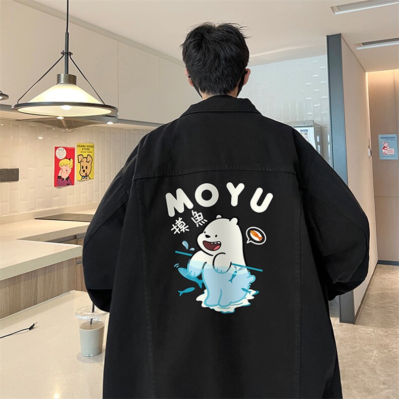 牛仔夹克男大码牛仔外套男茄克 NJ77414-P60图片