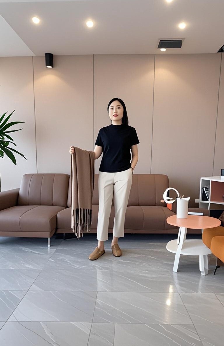 2025新款小脚裤百搭简约,女装休闲裤,湘姗
