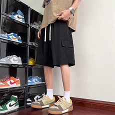 夏季冰丝凉感工装短裤休闲直筒百搭五分裤潮男士青年下装K501-P23，男装牛仔裤，星座1403A