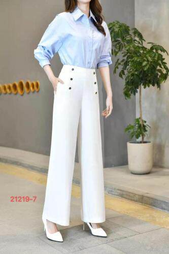 休闲全棉衬衫，梭织西装拖地裤，女装衬衫，哈真