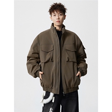 W85129特P90控158工装立体口袋宽肩立领加厚棉衣棉服男，男装棉衣，电商B205