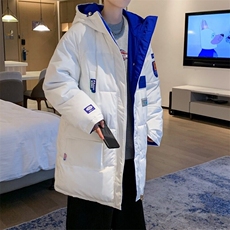 中长款棉衣男女冬季新款宽松保暖加厚连帽两面穿棉服外套526/P90，男装棉衣，星座506