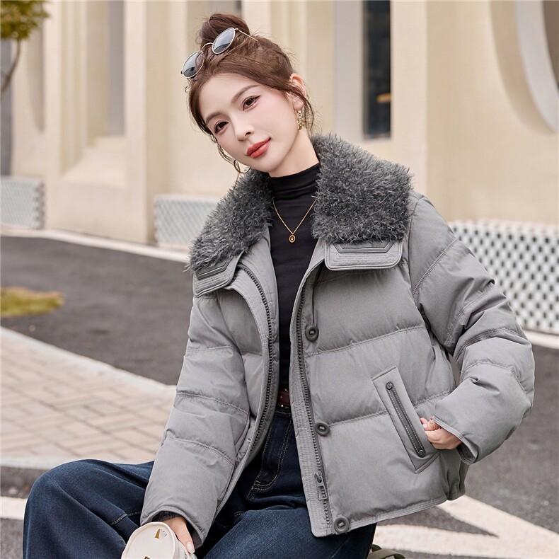 现货2025年冬季时尚流行白鸭羽绒服,女装羽绒服,布芭啦