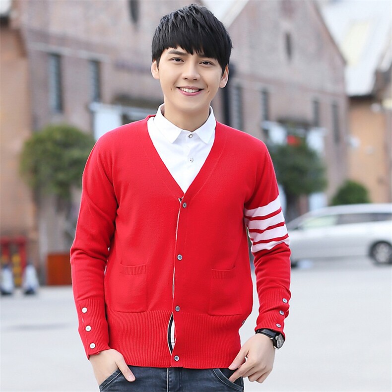 2025年秋季新款经典针织男士开衫外套时尚休闲通勤百搭，男装针织衫/毛衣，江杉羊绒