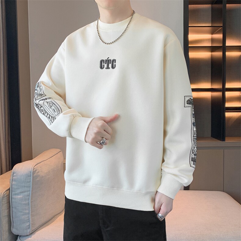 卫衣春季新款印花青少年套头男潮流学生休闲宽松WY822-P53图片