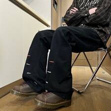 XZ616春季重磅美式趣味撞色锁眼缉明线打褶休闲裤K26021特P45，男装休闲裤，星座512A（原616）