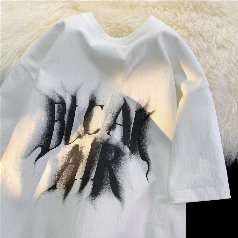 T恤2026夏季新款潮流圆领男港风时尚印花短袖B299-X5377-P40控59，男装T恤，电商A061-1