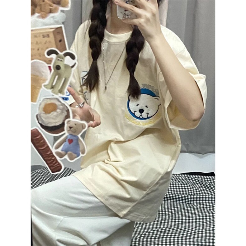 H0665-P35短袖t恤夏季新款宽松上衣女装潮,女装T恤,星座617A-2