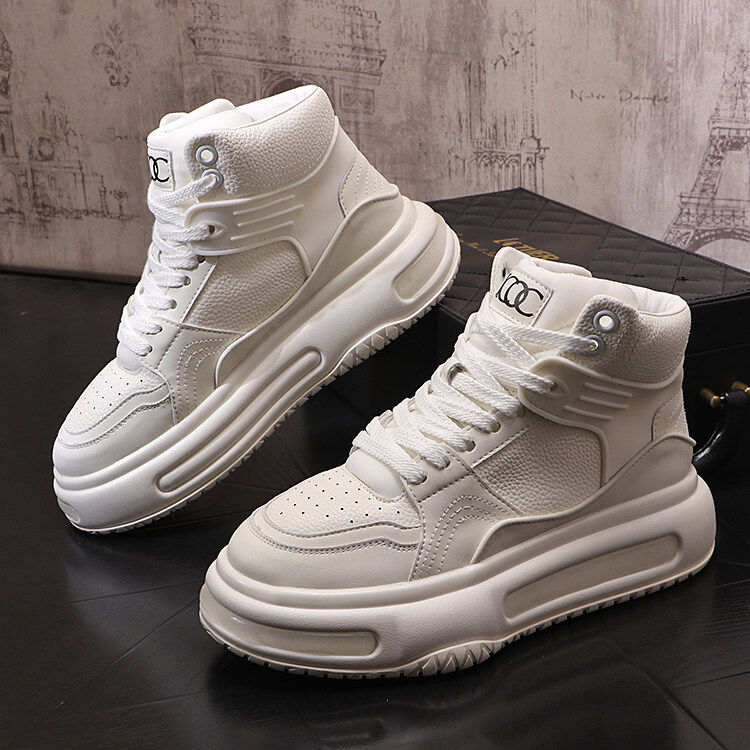 X4646-275秋冬厚底增高休闲鞋韩版高帮板鞋百搭时尚男鞋子，男鞋靴子，星座1407-3