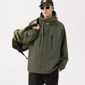 JK812 -P65新款现货户外连帽夹克男 冲锋衣外套图片