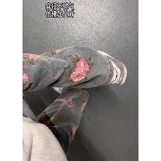 玫瑰满印花牛仔裤男秋冬cleanfit提花裤子直筒微喇弯刀裤N1311，男装牛仔裤，星座1116A（原606A-3）