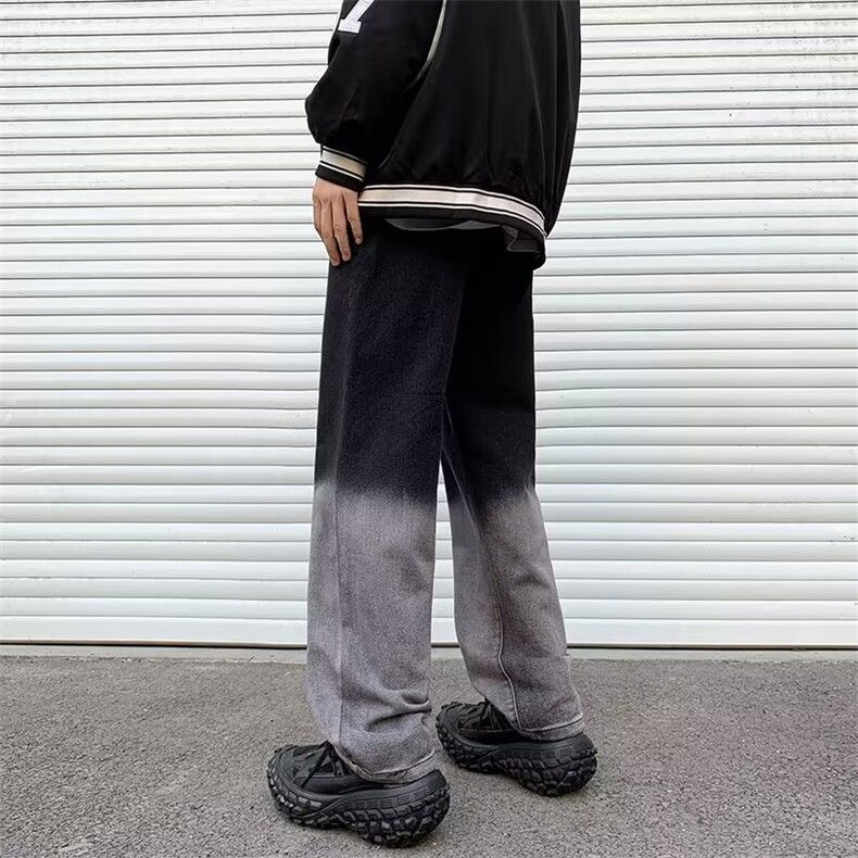 新款时尚潮男百搭宽松牛仔裤男,男装牛仔裤,四季星座218-1