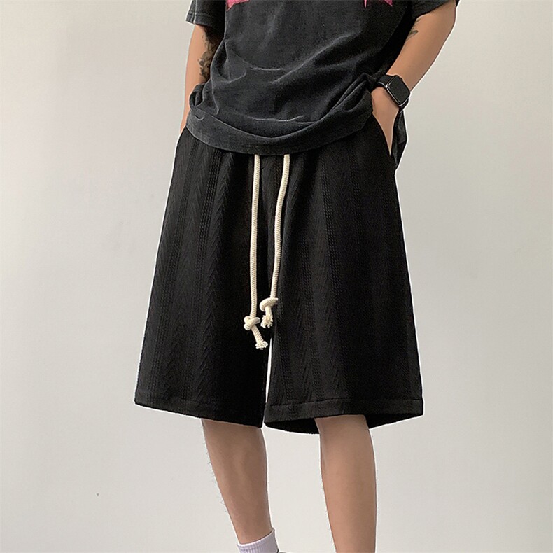 夏篮球冰丝短裤男设计感美式宽松抽绳休闲五分裤XZ514-2-1530-P38,男装牛仔裤,星座514-2(原B239)