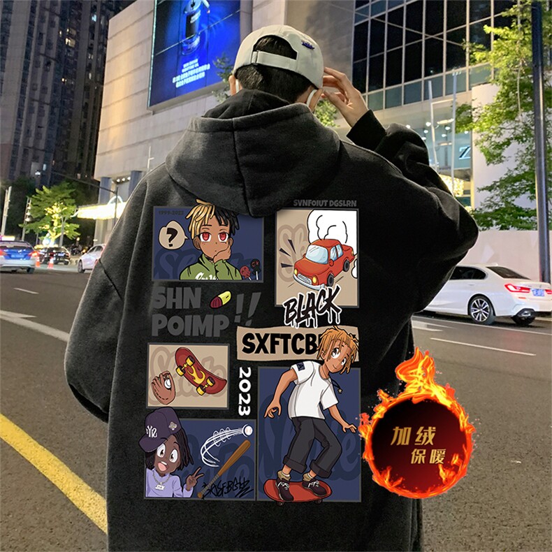直播品质 500克重磅美式做旧水洗卫衣 SL1503-常规特P55加绒特P65图片